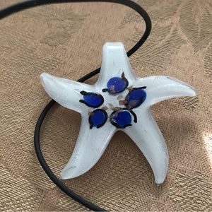 Art Glass Starfish Pendant